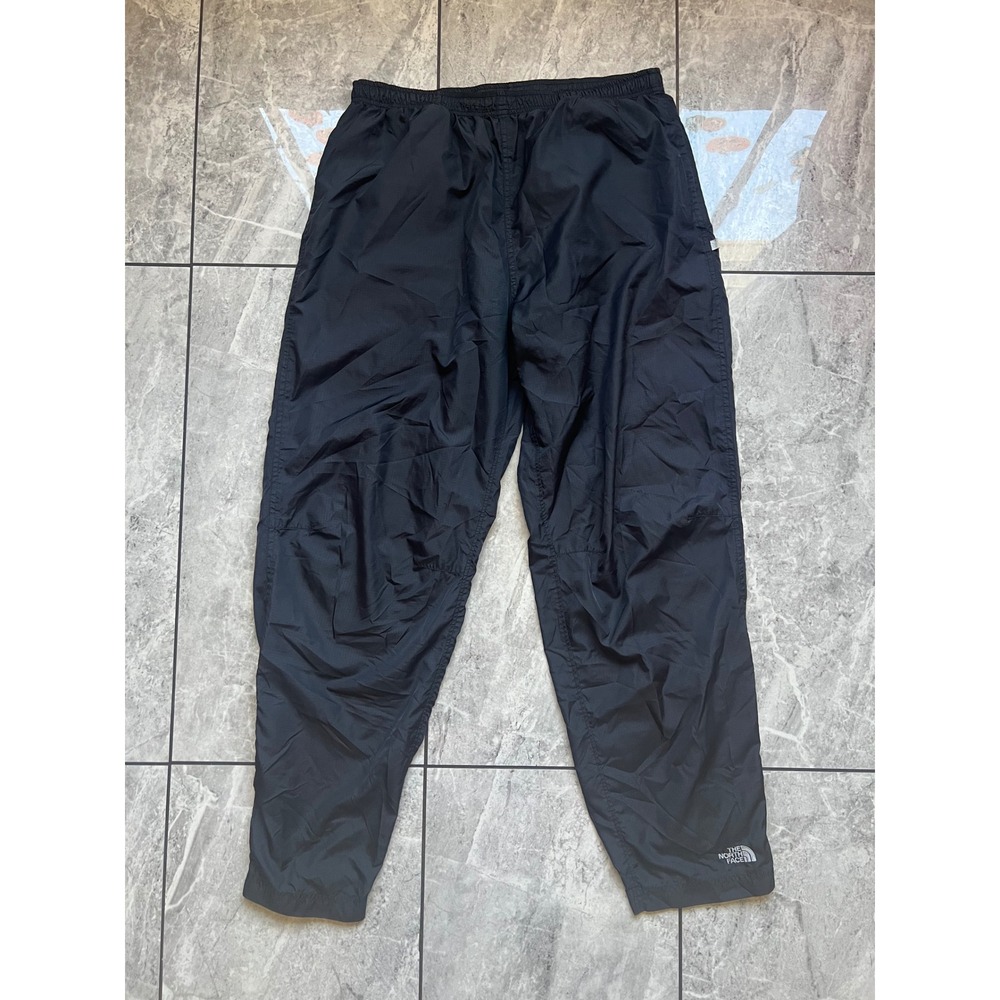 The North Face Mens Black Ripstop Windbreaker Track Pants Ankle Zip RN 61661 M